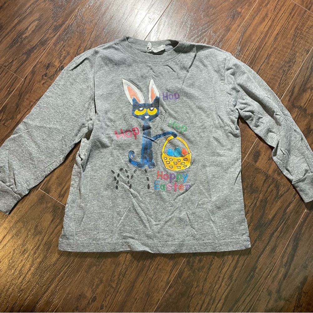 Pete the Cat Easter Themed Long Sleeve Shirt